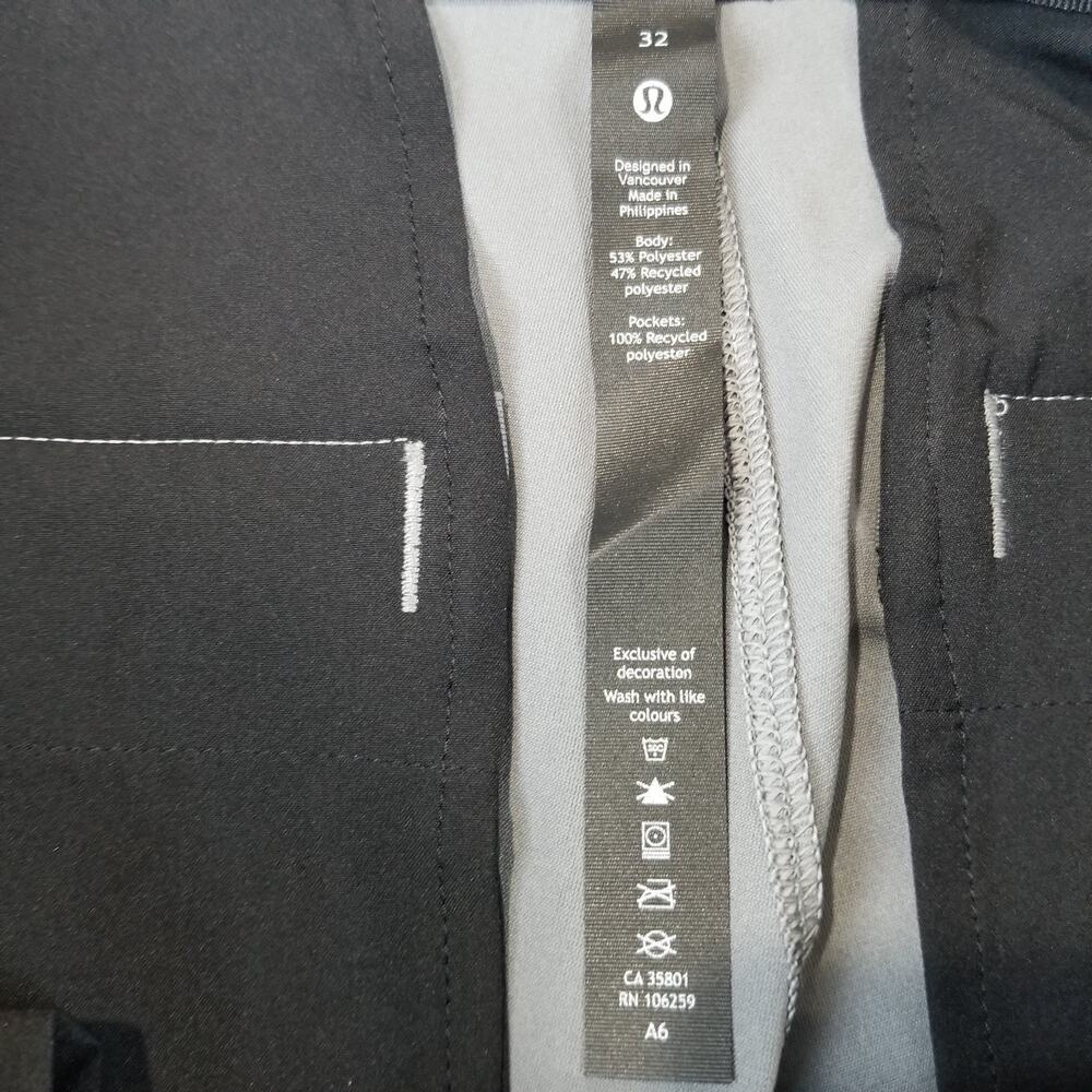 Lululemon Pants Mens 32x27 ABC Commission Warpstreme Slim Gray Chino M5AF0S - Picture 5 of 10